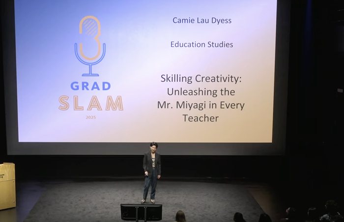 Camie Lau Dyess featured as a Grad SLAM finalist